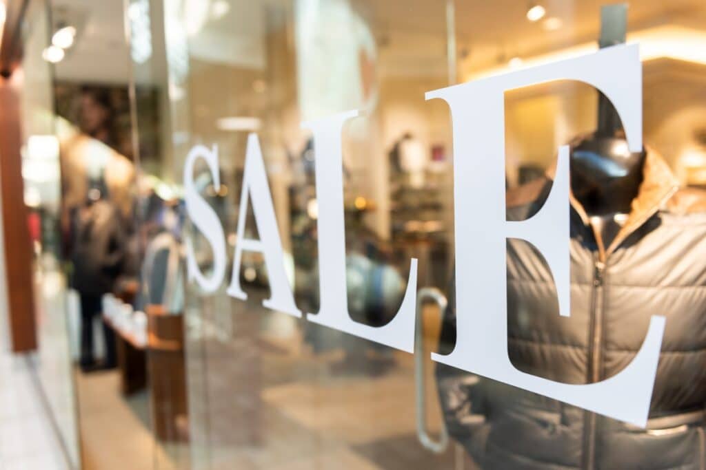 sale window sticker